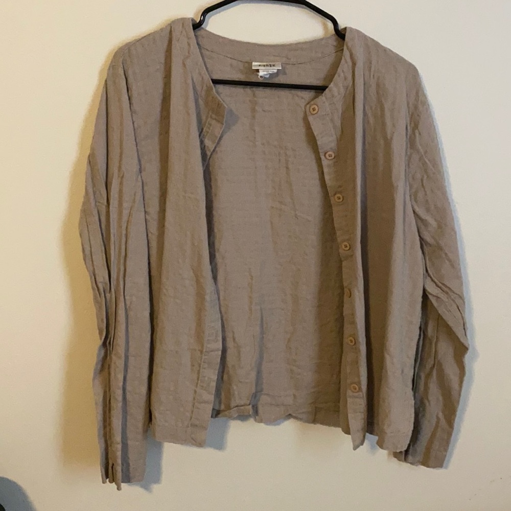 Light Brown Eileen Fisher Cardigan